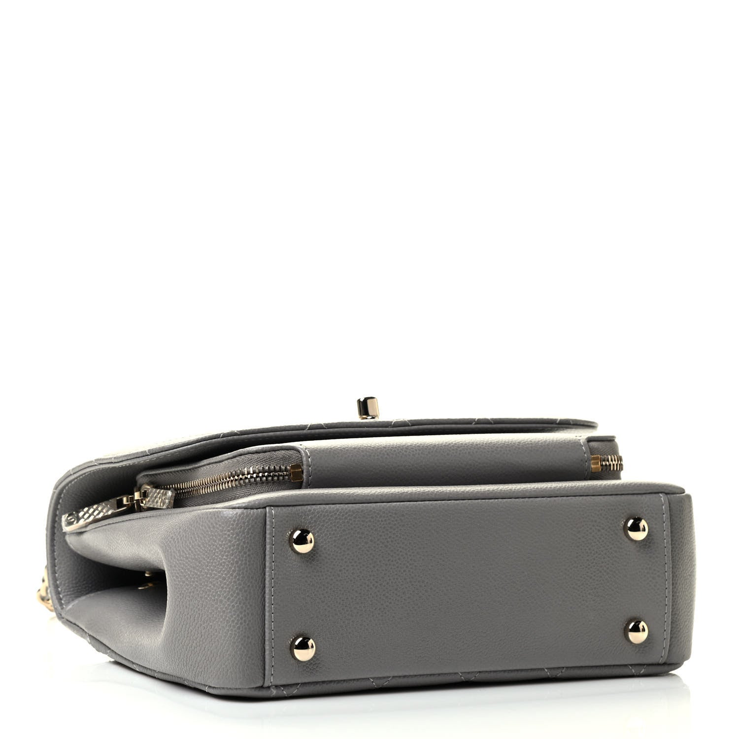Chanel Caviar Quilted Medium Business Affinity Flap Grey 4 of 9