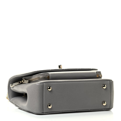 Chanel Caviar Quilted Medium Business Affinity Flap Grey 4 of 9
