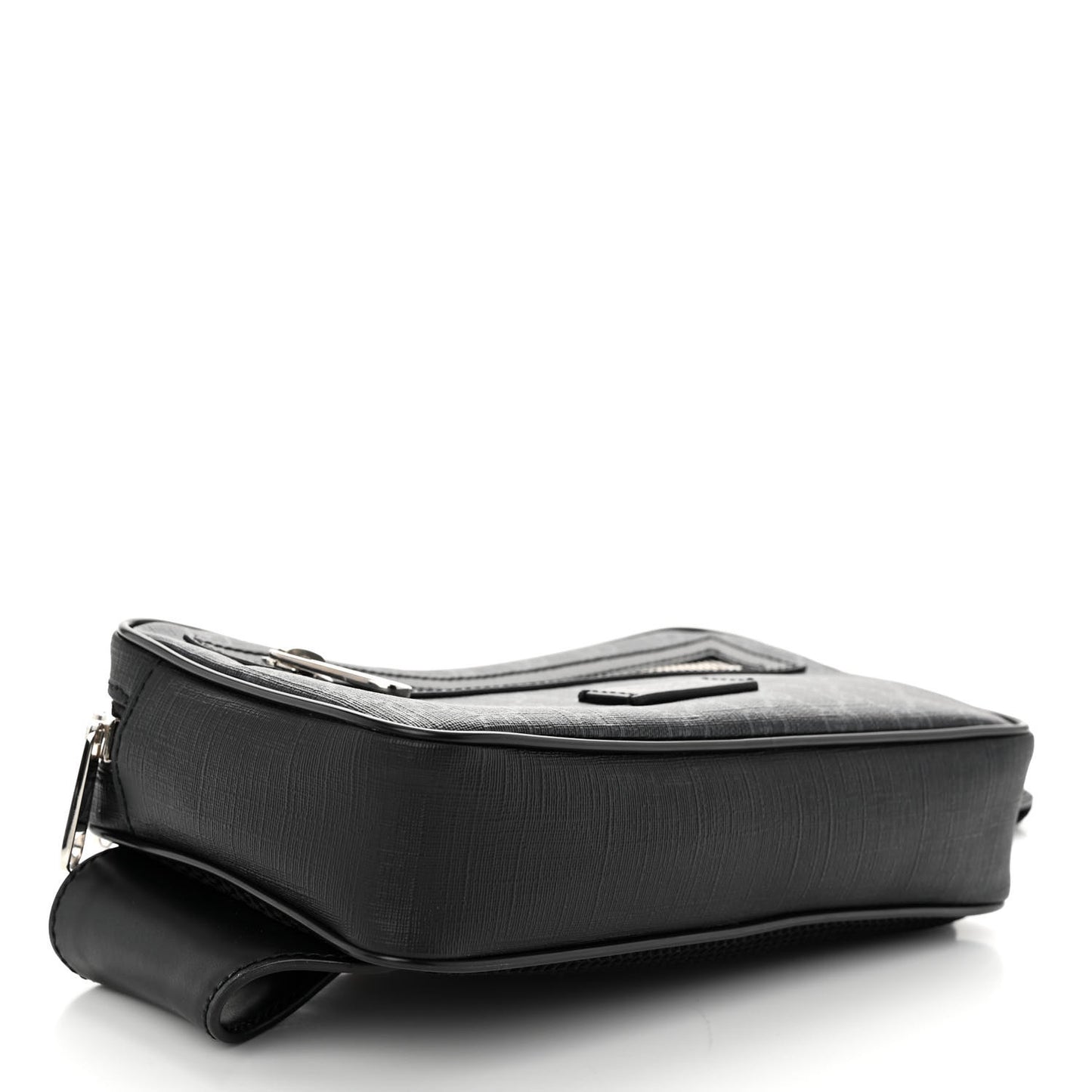 Soft GG Supreme Monogram Web Belt Bag Black Grey