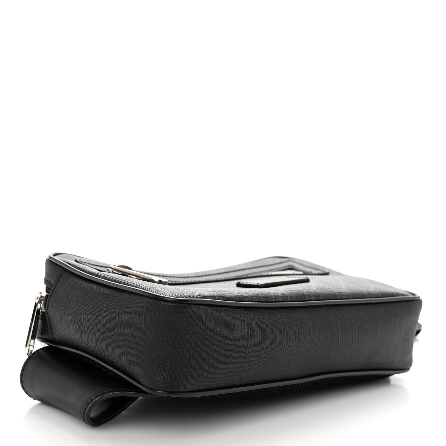 Gucci Soft GG Supreme Monogram Web Belt Bag Black Grey 4 of 10