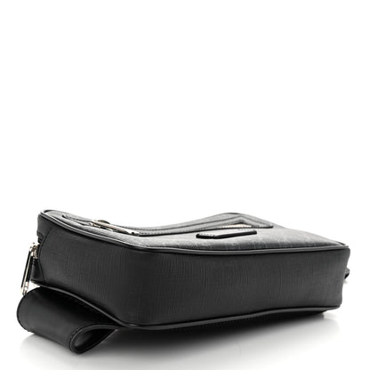 Gucci Soft GG Supreme Monogram Web Belt Bag Black Grey 4 of 10