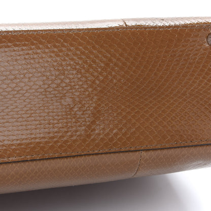 Gucci Snakeskin Small Zumi Top Handle Bag Friky Taupe 10 of 10
