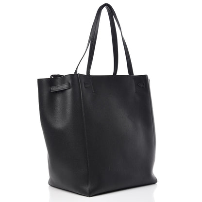 Celine Soft Grained Calfskin Medium Belt Cabas Phantom Black 3 of 9