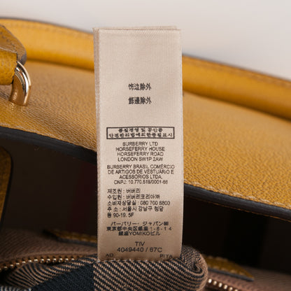 Burberry Soft Grain Calfskin Small Buckle Tote Bright Straw 10 of 10