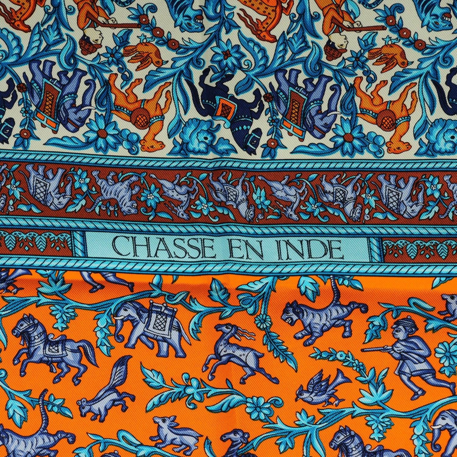 Hermes Silk Chasse En Inde Scarf 90 3 of 4