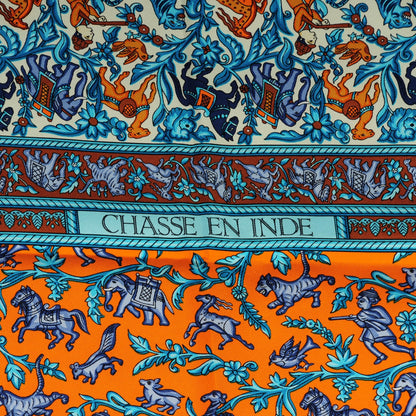 Hermes Silk Chasse En Inde Scarf 90 3 of 4