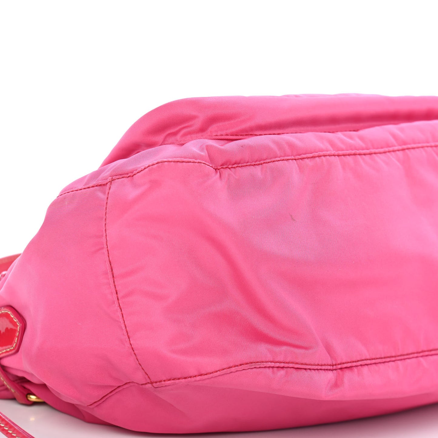Tessuto Nylon Vernice Bag Fuxia