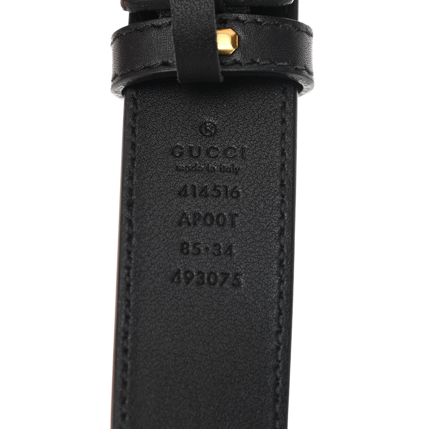 Calfskin Double G 30mm Belt 85 34 Black