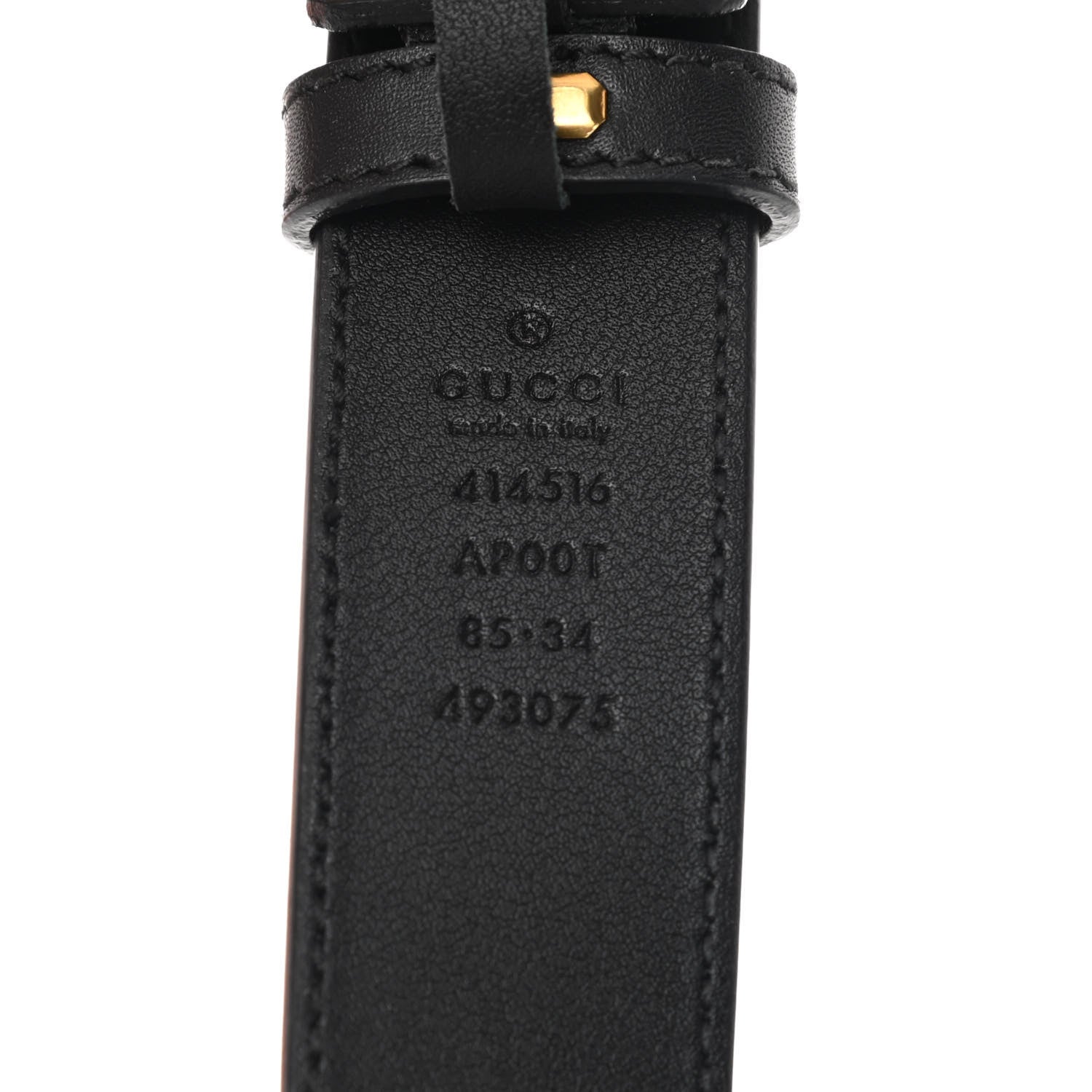 Gucci Calfskin Double G 30mm Belt 85 34 Black 3 of 8