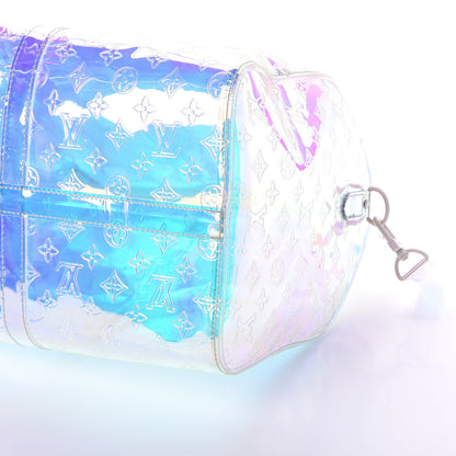 Louis Vuitton PVC Monogram Keepall Bandouliere 50 Iridescent Prism 7 of 7