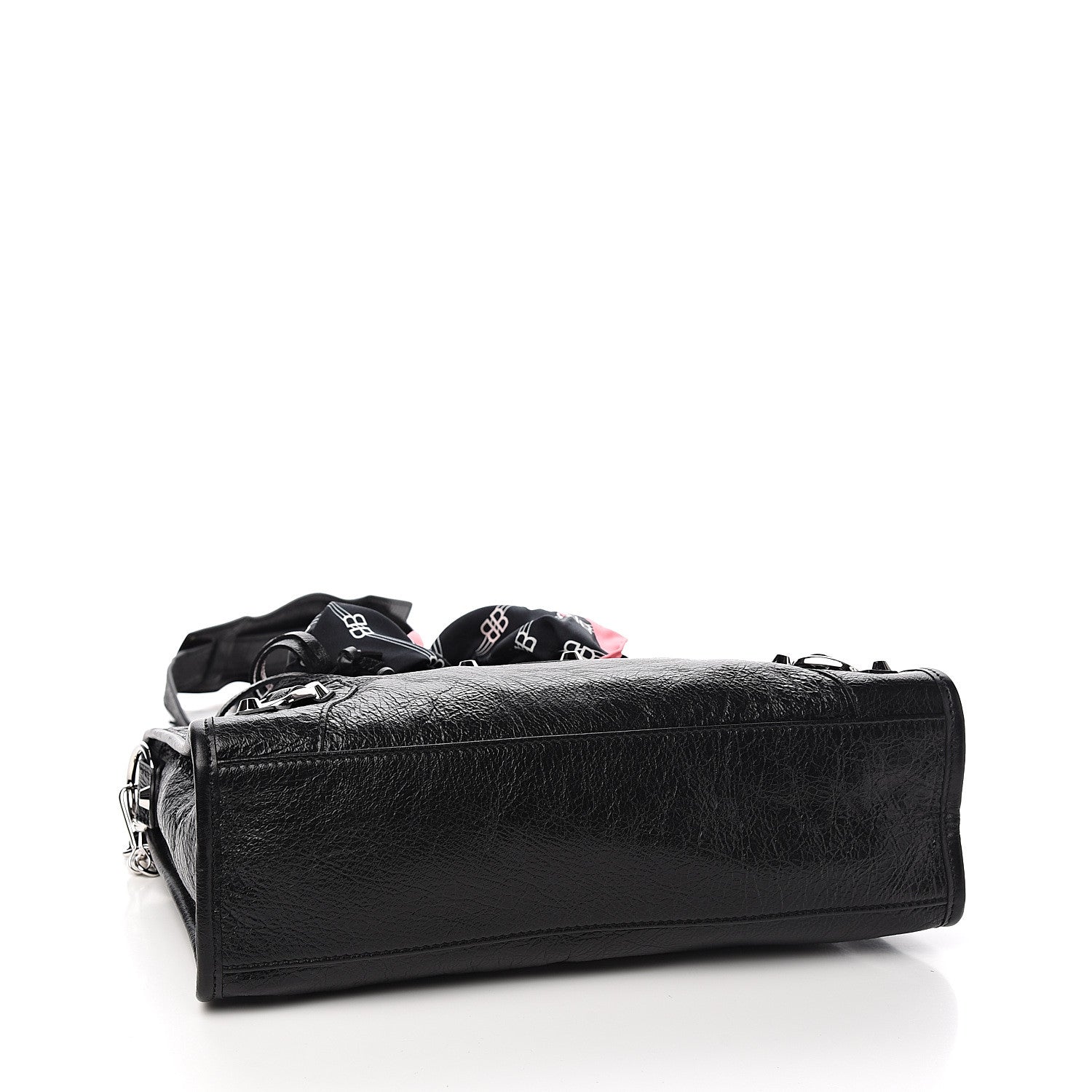 Balenciaga Agneau Classic Silver Hardware S City Scarf Black 3 of 9
