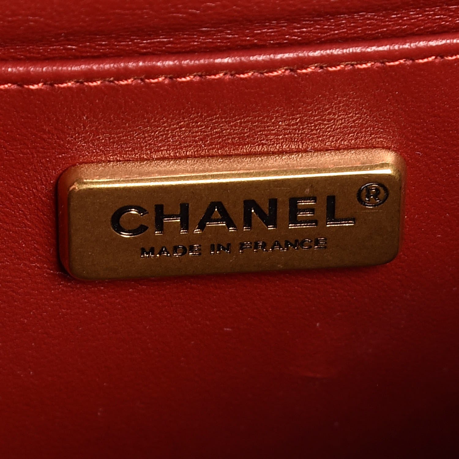 Chanel Lambskin Mosaic Medium Flap Red Multicolor 7 of 8