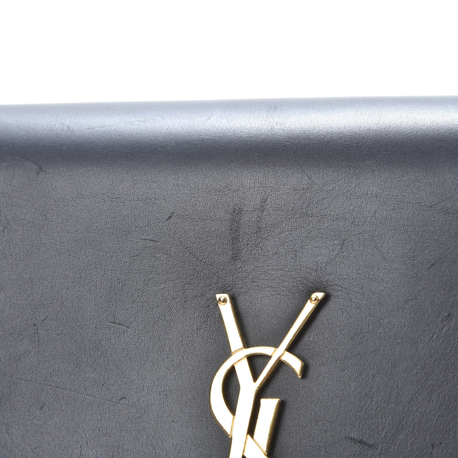 Saint Laurent Smooth Calfskin Medium Classic Monogram Kate Tassel Satchel Black 13 of 15