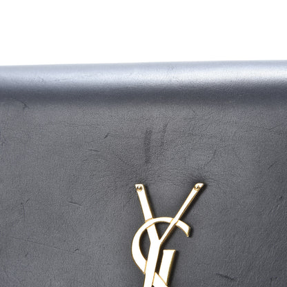 Saint Laurent Smooth Calfskin Medium Classic Monogram Kate Tassel Satchel Black 13 of 15