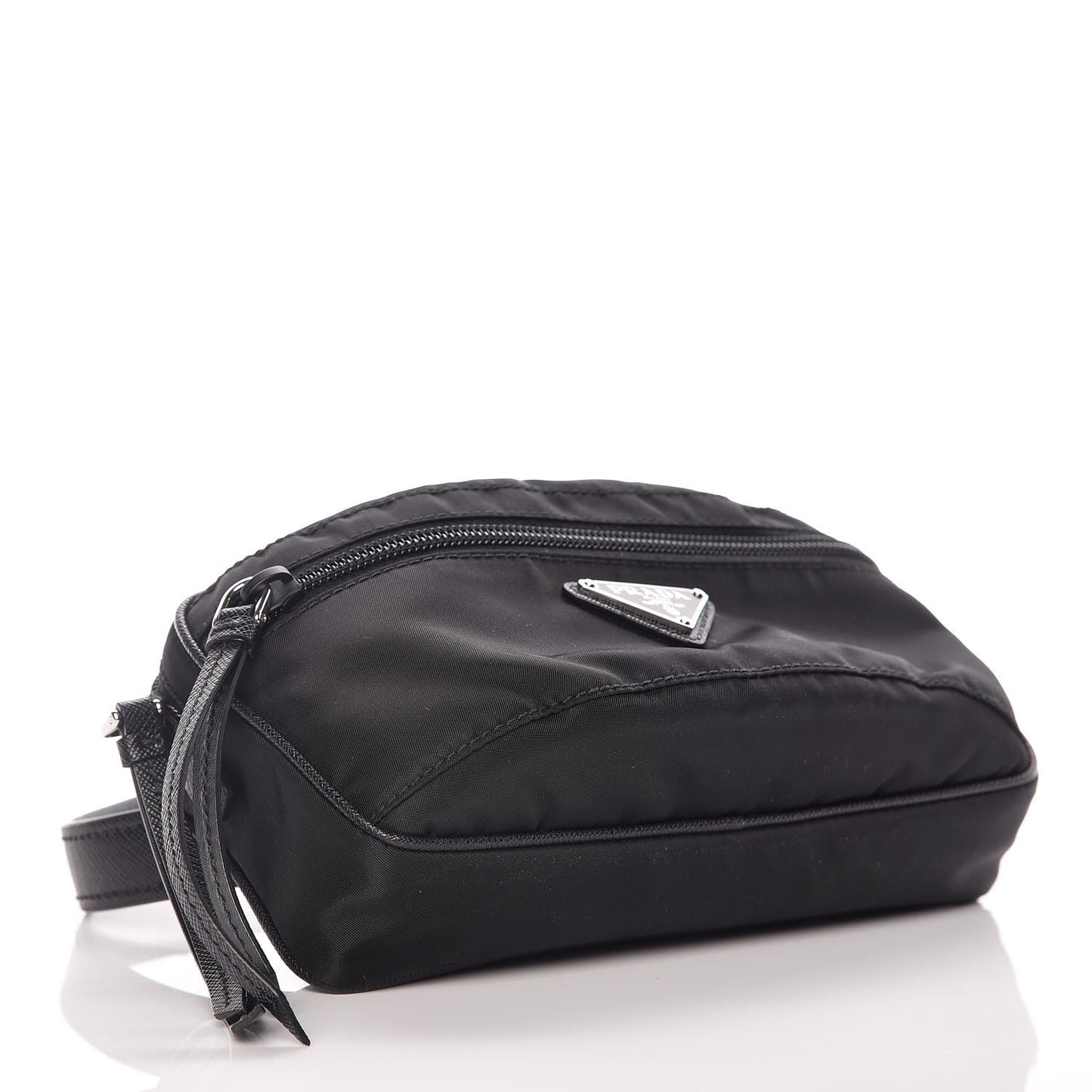 Tessuto Nylon Saffiano Belt Bag Black