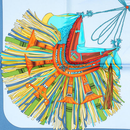 Hermes Silk Cuirs Du Desert Scarf 90 1 of 6