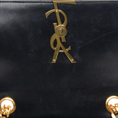 Saint Laurent Lambskin Matelasse Monogram Medium Vicky Chain Bag Black 10 of 11