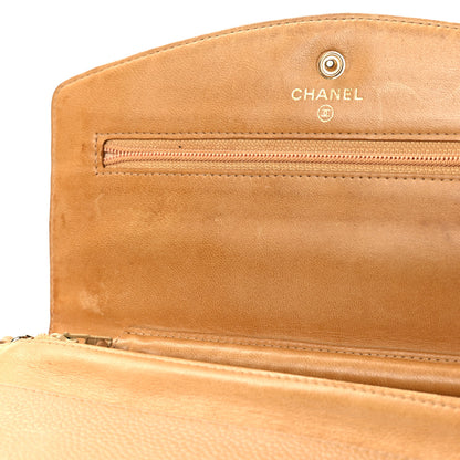 Chanel Caviar Timeless CC Wallet on Chain WOC Beige 12 of 12