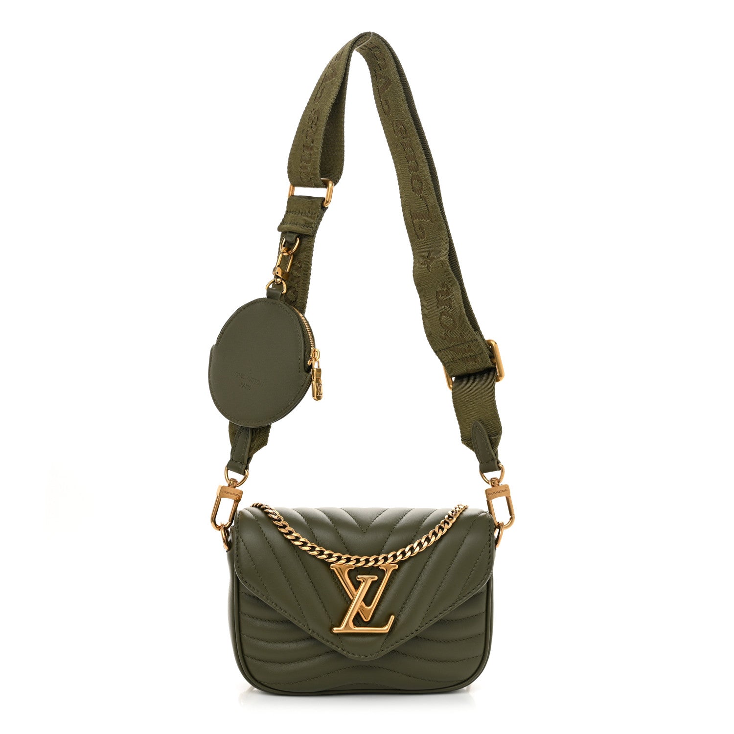 Louis Vuitton Calfskin New Wave Multi Pochette Kaki 1 of 10