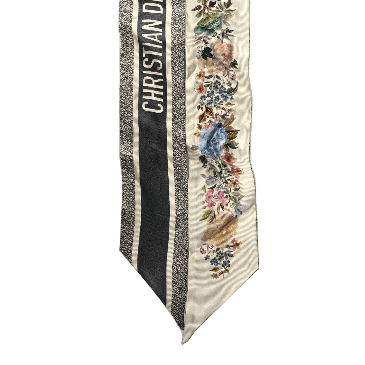 Christian Dior Silk Floral Mitzah Scarf Multicolor 2 of 3
