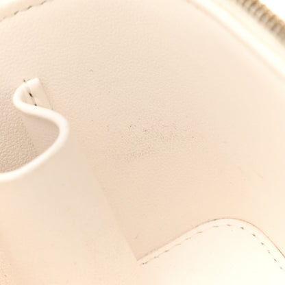 Chanel Caviar Quilted Sweetheart Vanity Case White 12 of 12