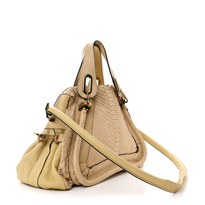 Chloe Snakeskin Medium Paraty Beige 3 of 17