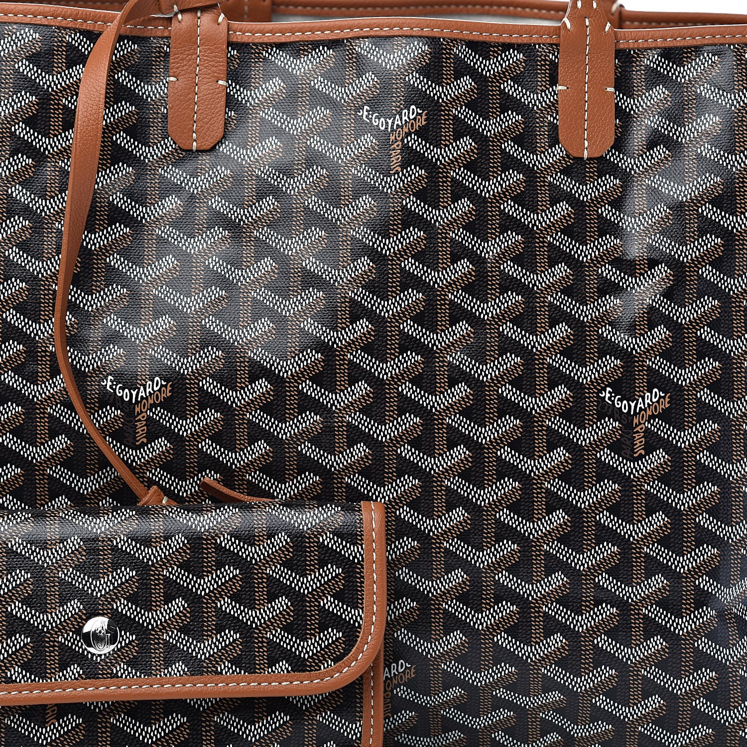 Goyard Goyardine Saint Louis PM Black Gold 11 of 11