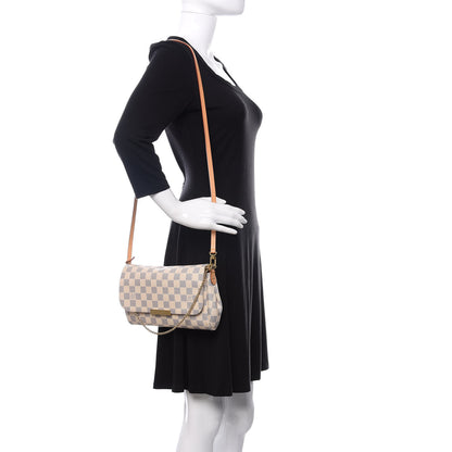 Louis Vuitton Damier Azur Favorite MM 2 of 13
