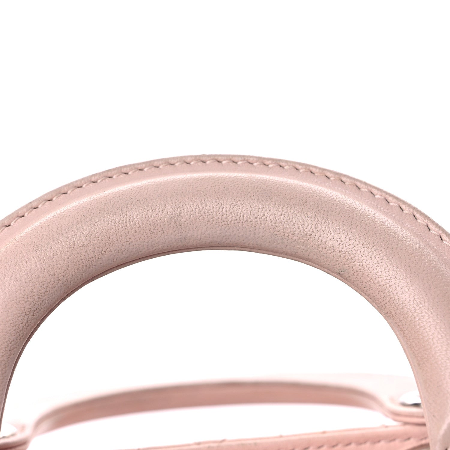 Christian Dior Lambskin Cannage Mini Lady Dior Crystal Strap Rose Poudre 21 of 24