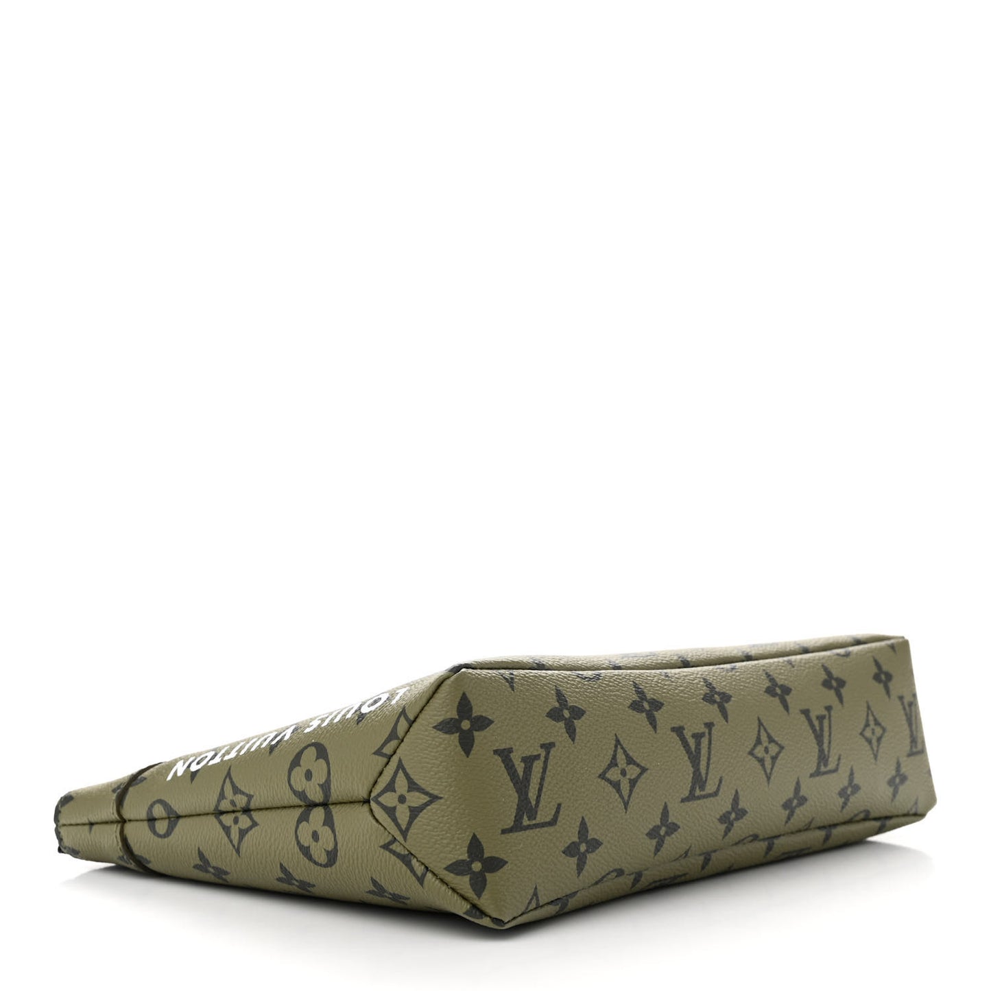 Monogram Pochette Voyage Souple Khaki Green Vermillion Red