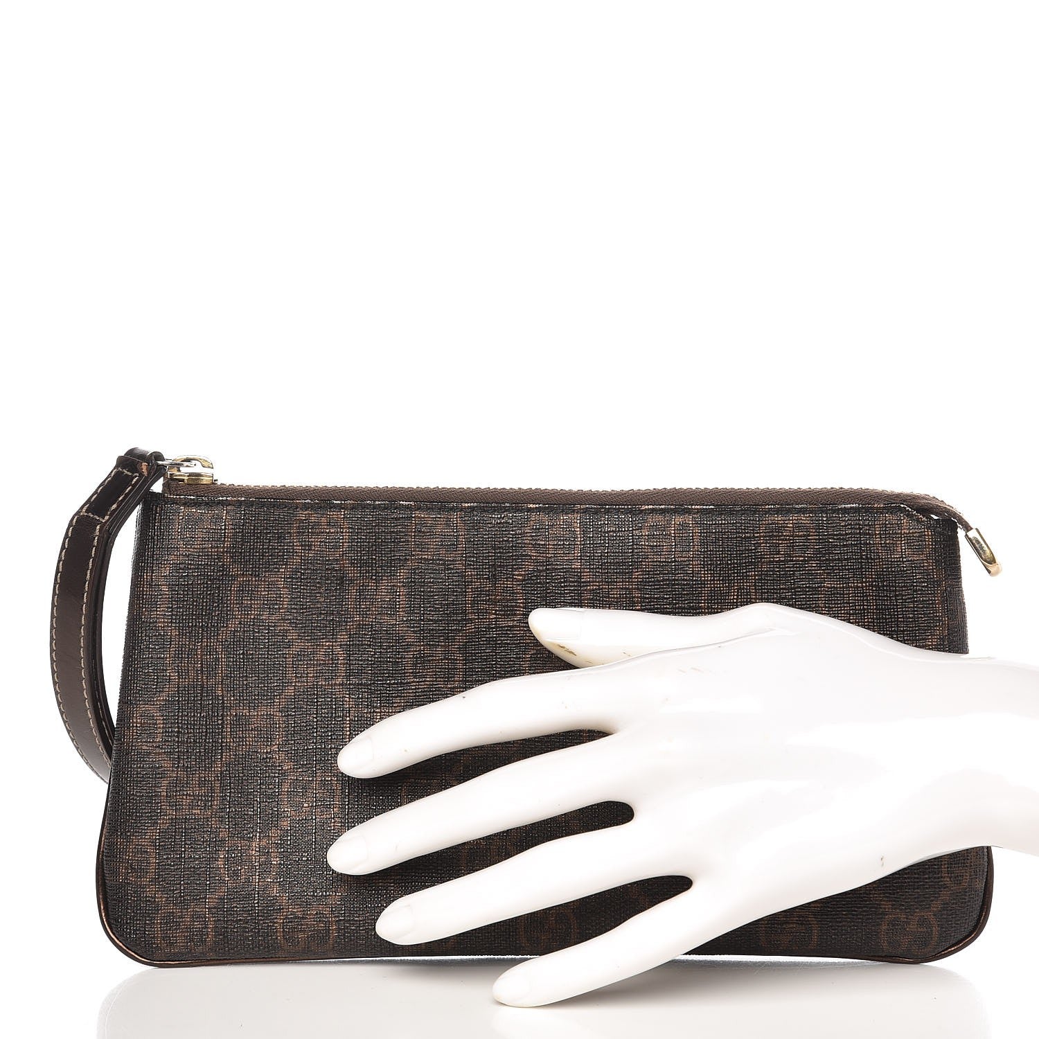 Gucci GG Plus Wristlet Pouch Brown 2 of 9