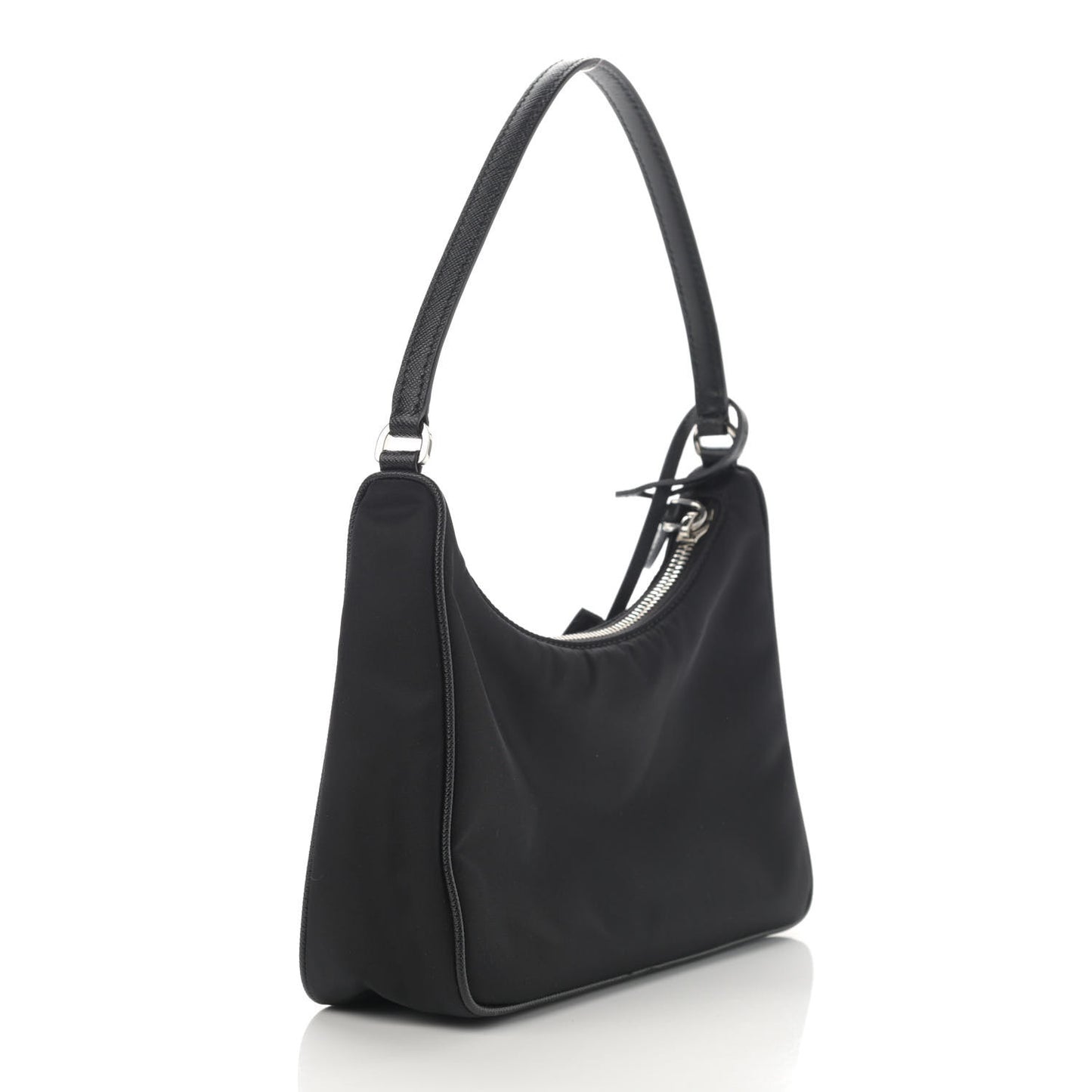 Tessuto Nylon Saffiano Mini Re-Edition 2005 Bag Black