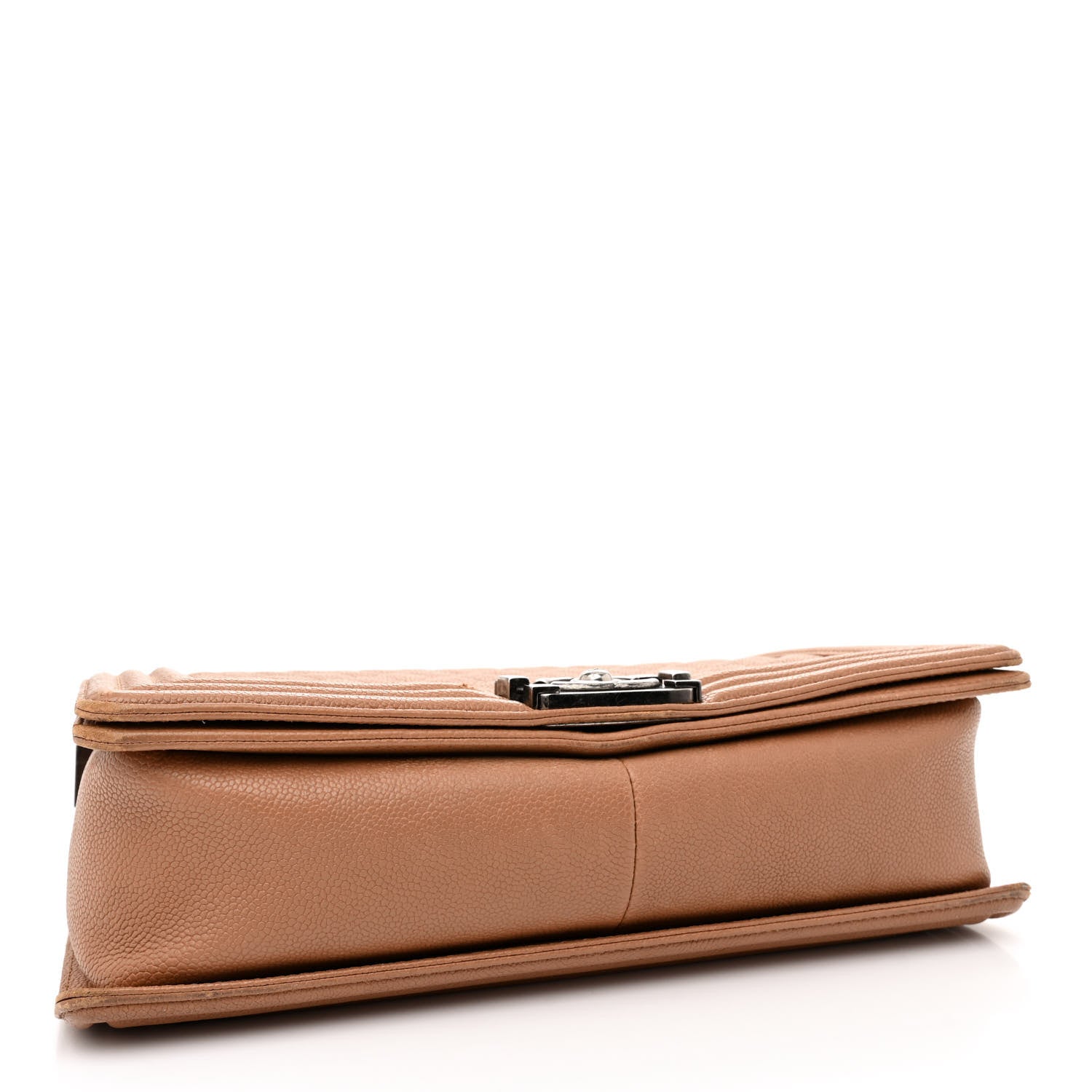 Chanel Caviar Quilted New Medium Boy Flap Light Brown 4 of 17