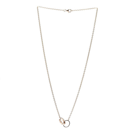 Cartier 18K Pink Gold Interlocking LOVE Necklace 3 of 8