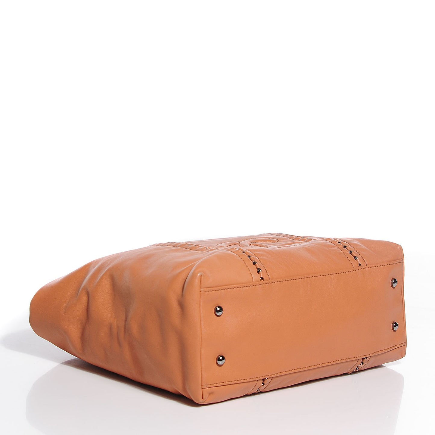 Smooth Calfskin Luxe Ligne Tote Beige