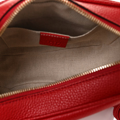 Gucci Pebbled Calfskin Small Soho Disco Bag Vibrant Red 4 of 8