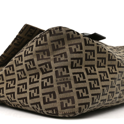 Fendi Zucchino Vitello Mama Baguette Testa di Moro Beige 9 of 10