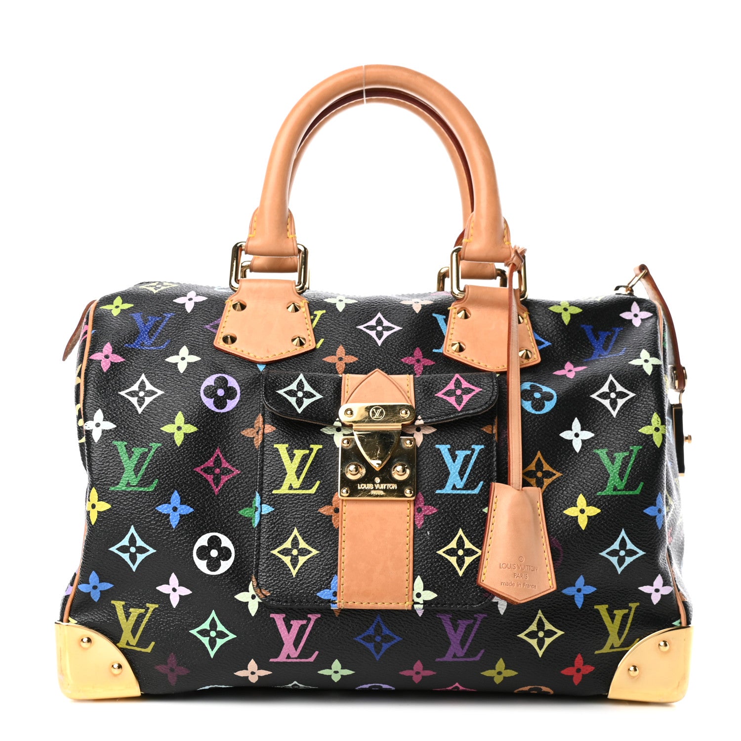 Louis Vuitton Monogram Multicolor Speedy 30 Black 1 of 4