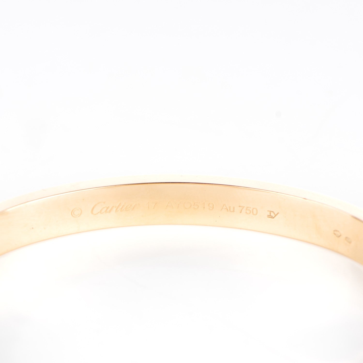 Cartier 18K Yellow Gold LOVE Bracelet 17 4 of 7