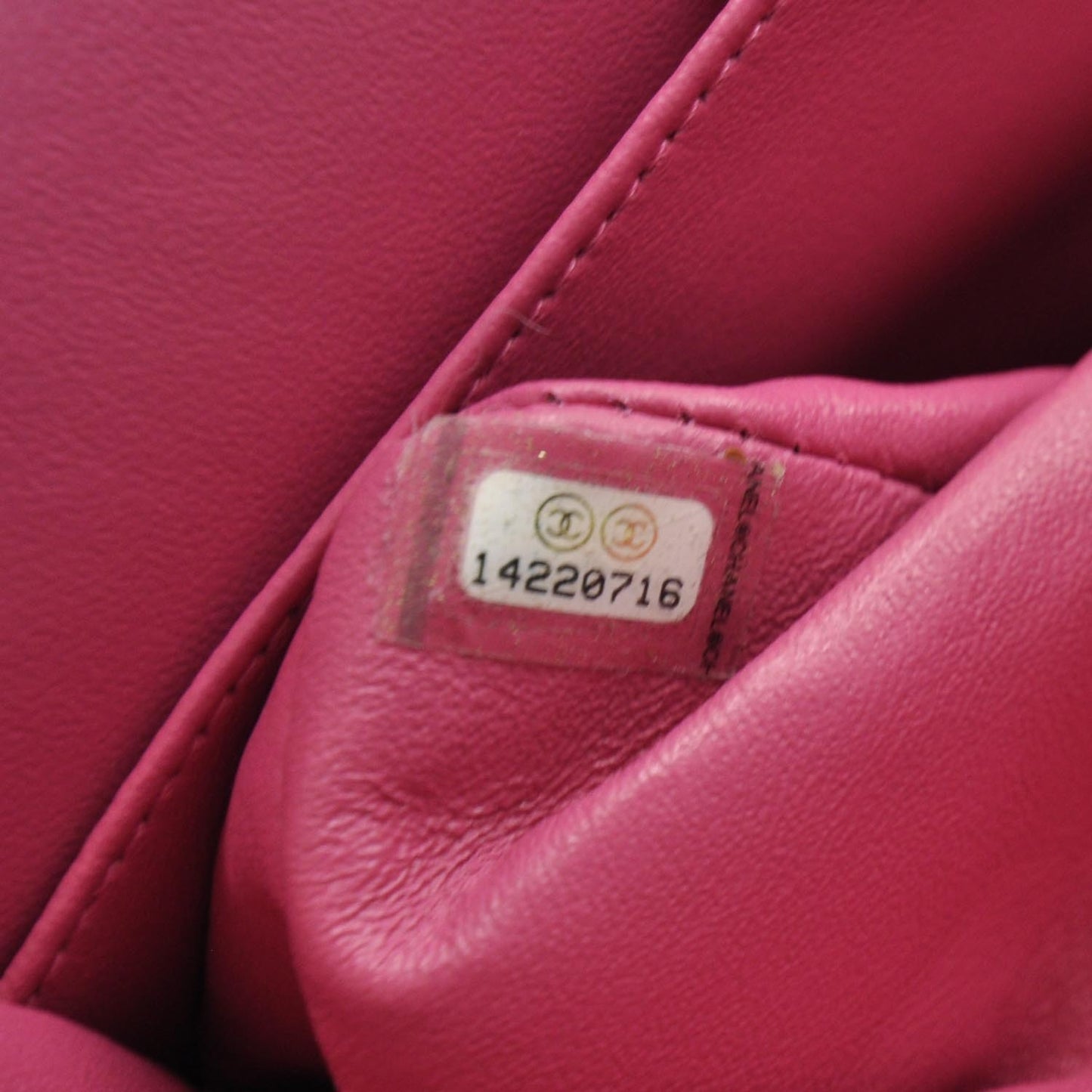 Patent Quilted Medium Double Flap Pink