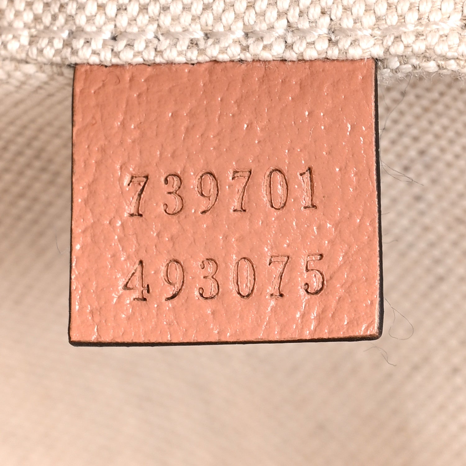 Gucci Monogram Textured Dollar Calfskin Mini Ophidia Crossbody Cloche Rose Pink 5 of 9