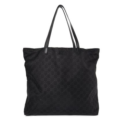Gucci Nylon Monogram Large Tote Black 1 of 12