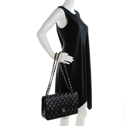 Chanel Caviar Quilted Jumbo Double Flap Black 2 of 9