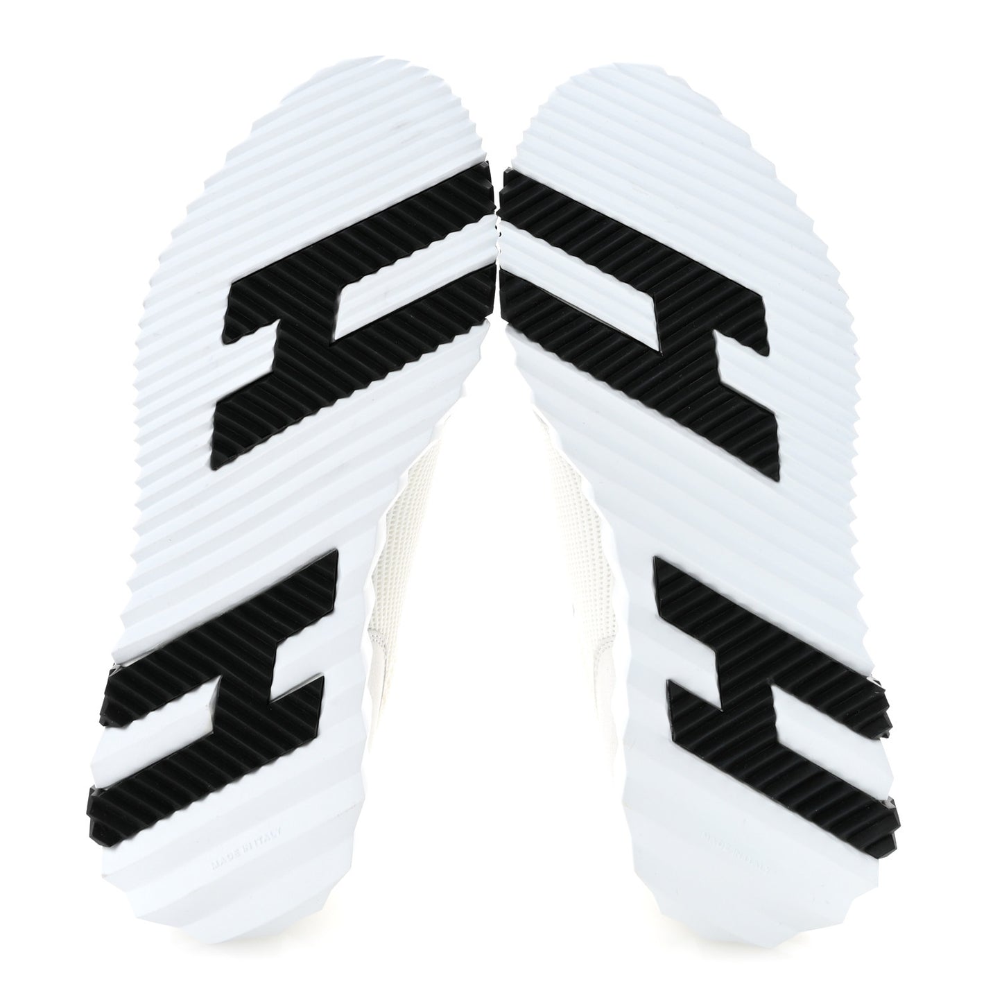 Technical Mesh Suede Goatskin Bouncing Sneakers 37 White