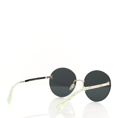 Chanel Mirrored Round Sunglasses 4216 Purple 4 of 7