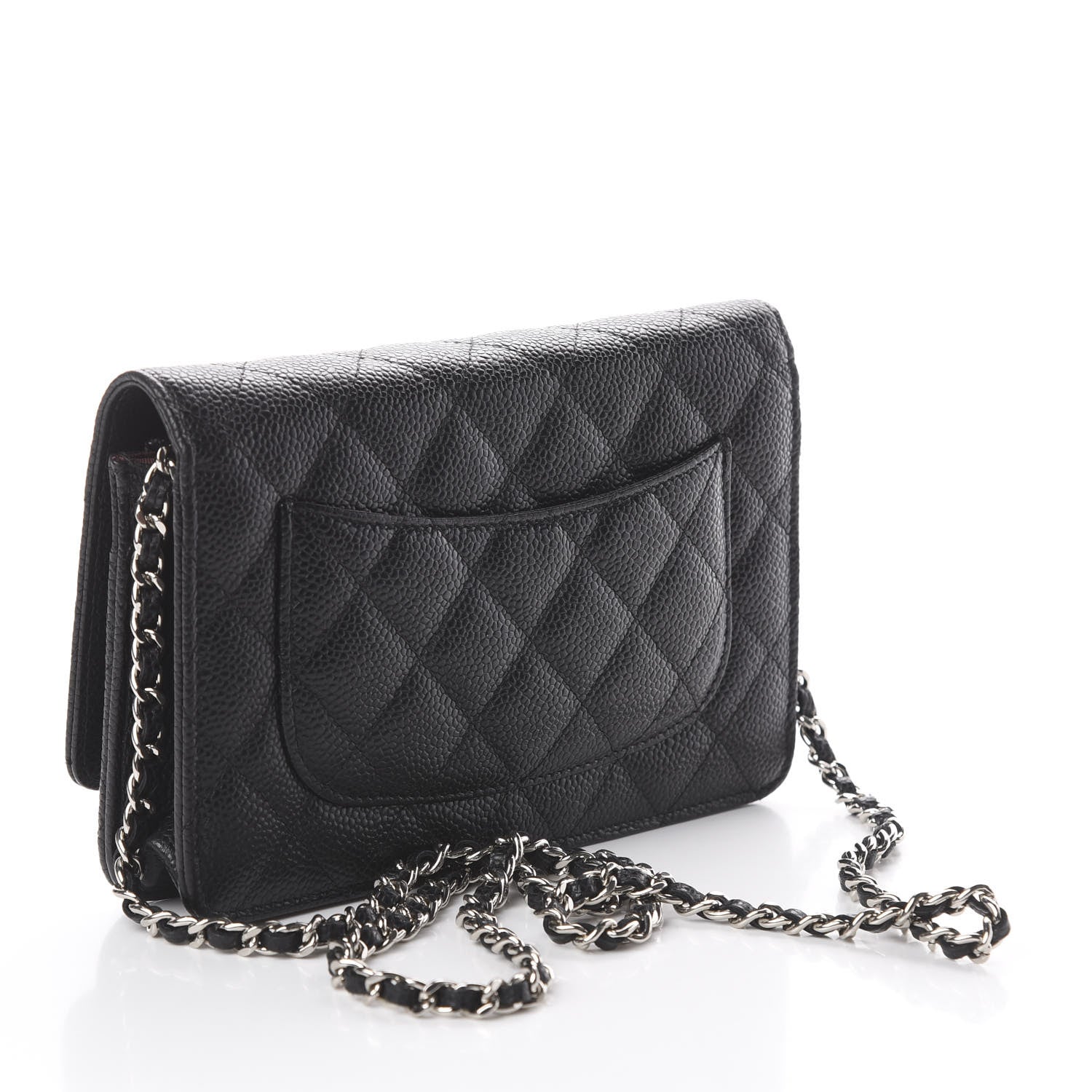Chanel Caviar Quilted Wallet On Chain WOC Black 2 of 9