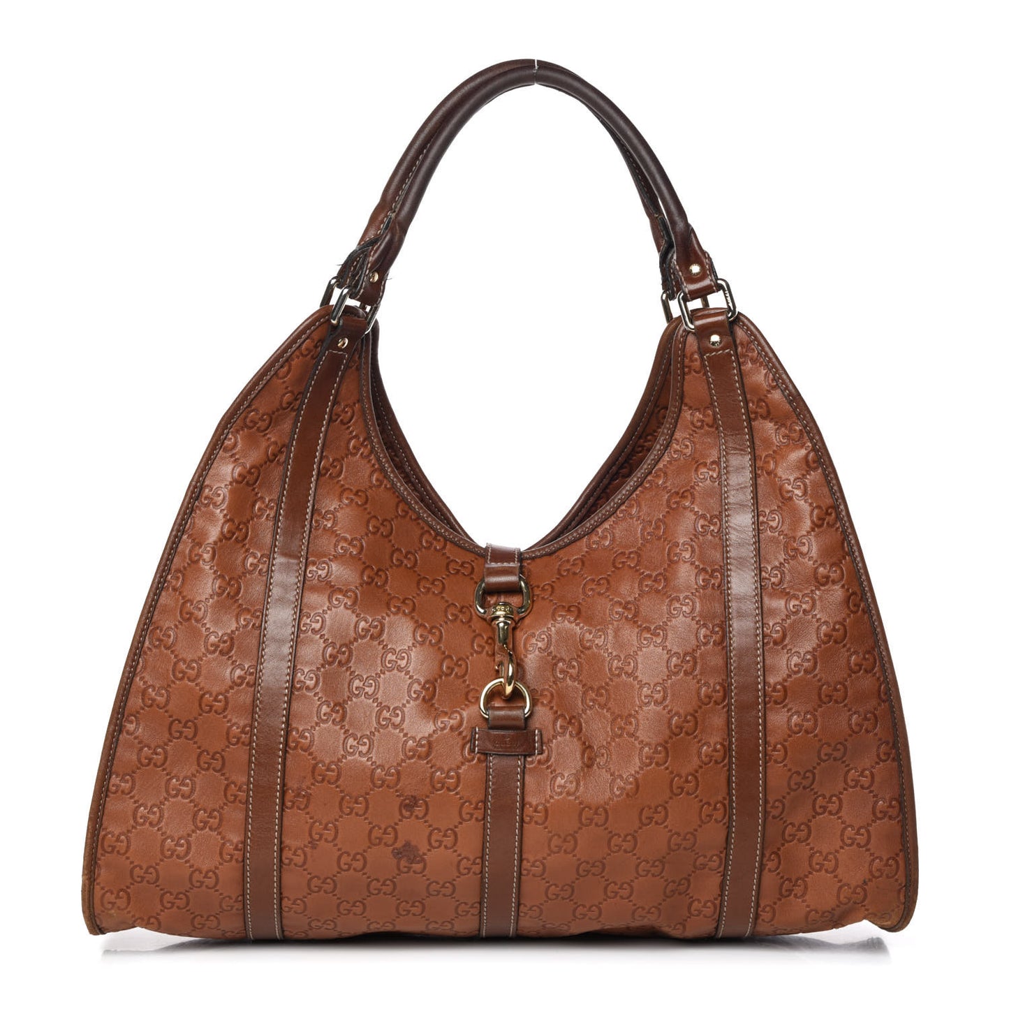 Guccissima Large Joy Shoulder Bag Brown