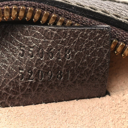 Gucci GG Supreme Monogram Web Mini Ophidia Round Shoulder Bag Brown 7 of 10