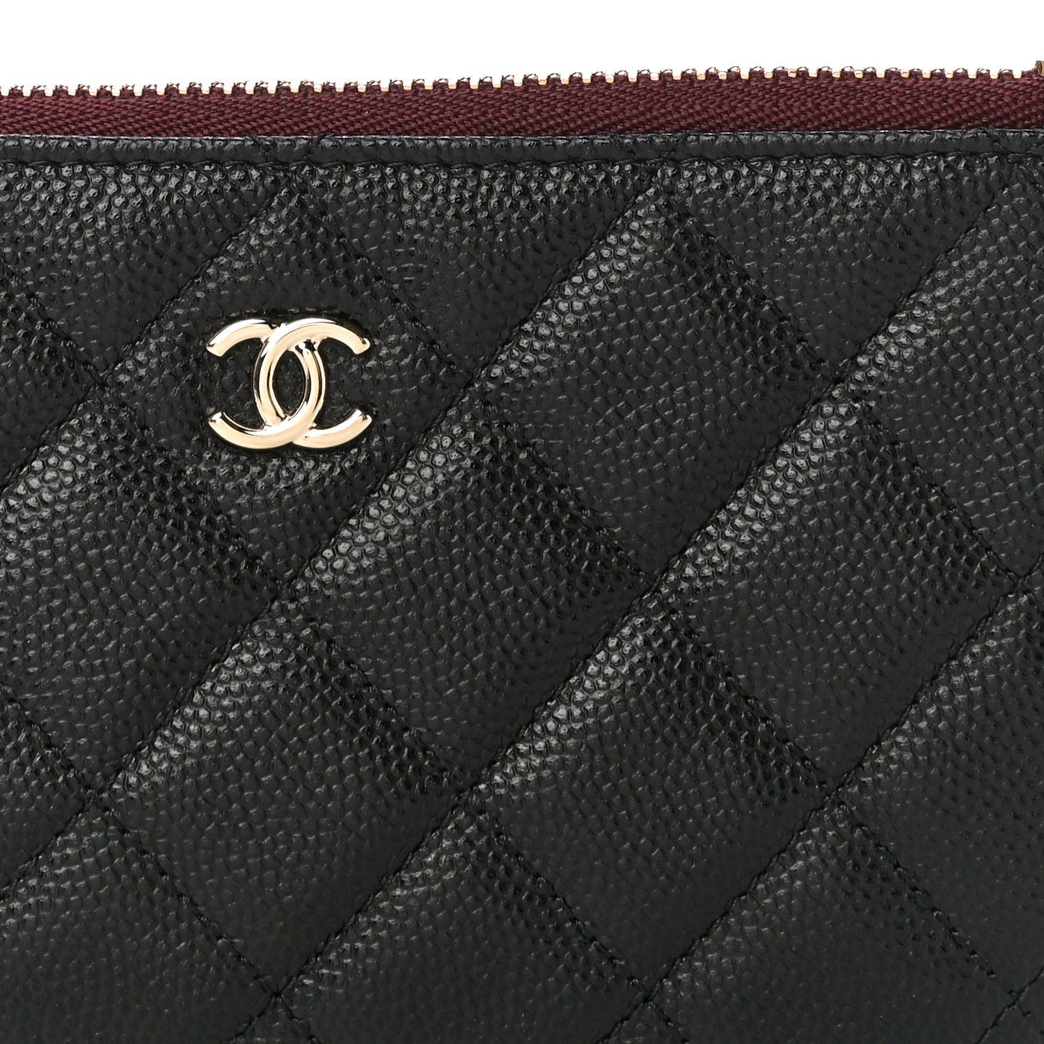 Chanel Caviar Quilted Small Cosmetic Case Black 7 of 10