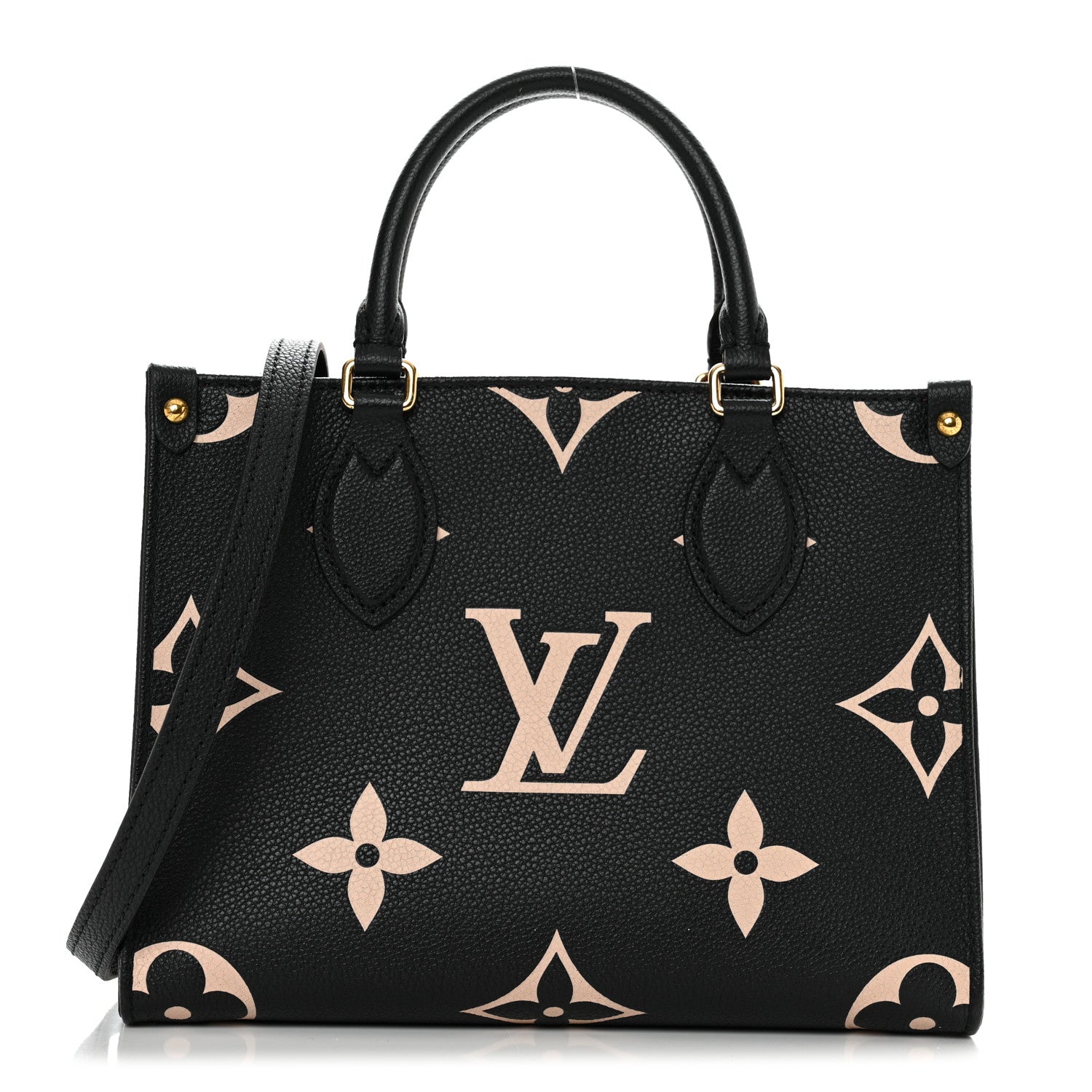 Louis Vuitton Empreinte Monogram Giant Onthego PM Black Beige 1 of 10